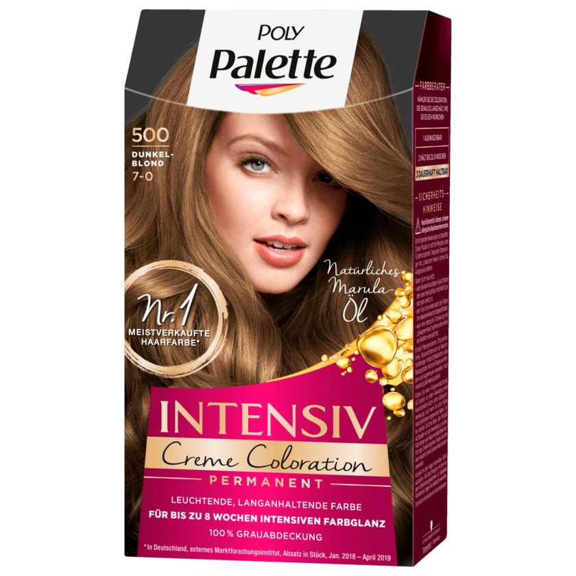 Poly Palette Intensiv-Creme-Coloration 500 Dunkelblond 115ml